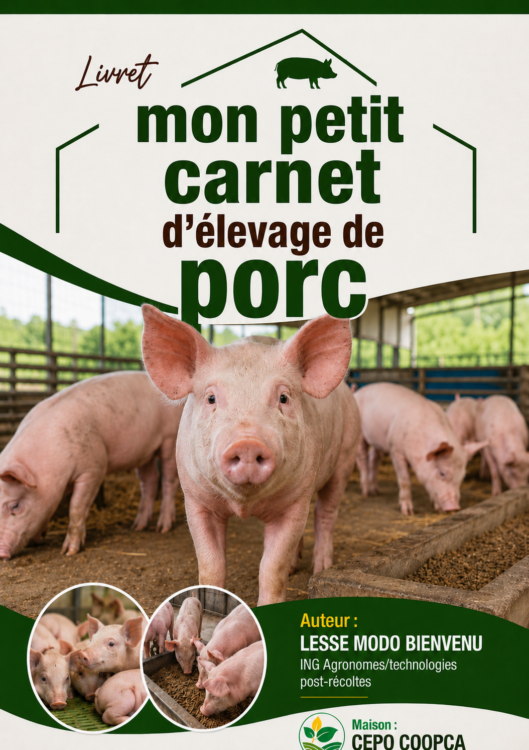 Couverture de Livret mon petit carnet d'élevage de porc